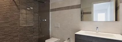 Modernes Badezimmer mit Dusche